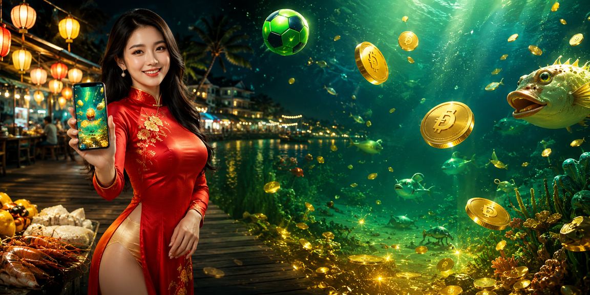 Người phụ nữ mặc áo dài tại Phú Quốc sử dụng điện thoại để truy cập casino trực tuyến trên vegas79